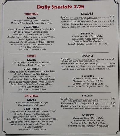 France's Diner Menu image 1